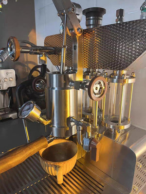 Aleman 6S flaggskepp Dual Boiler Spak Machine | Mättad gruppchefsteknik