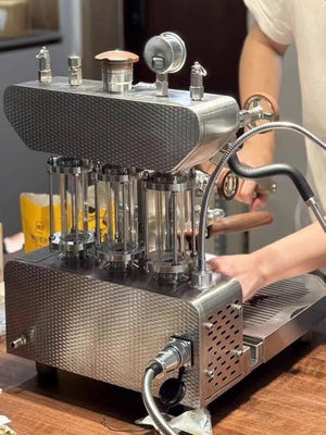 Aleman 6S flaggskepp Dual Boiler Spak Machine | Mättad gruppchefsteknik
