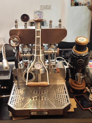 Aleman 6S flaggskepp Dual Boiler Spak Machine | Mättad gruppchefsteknik