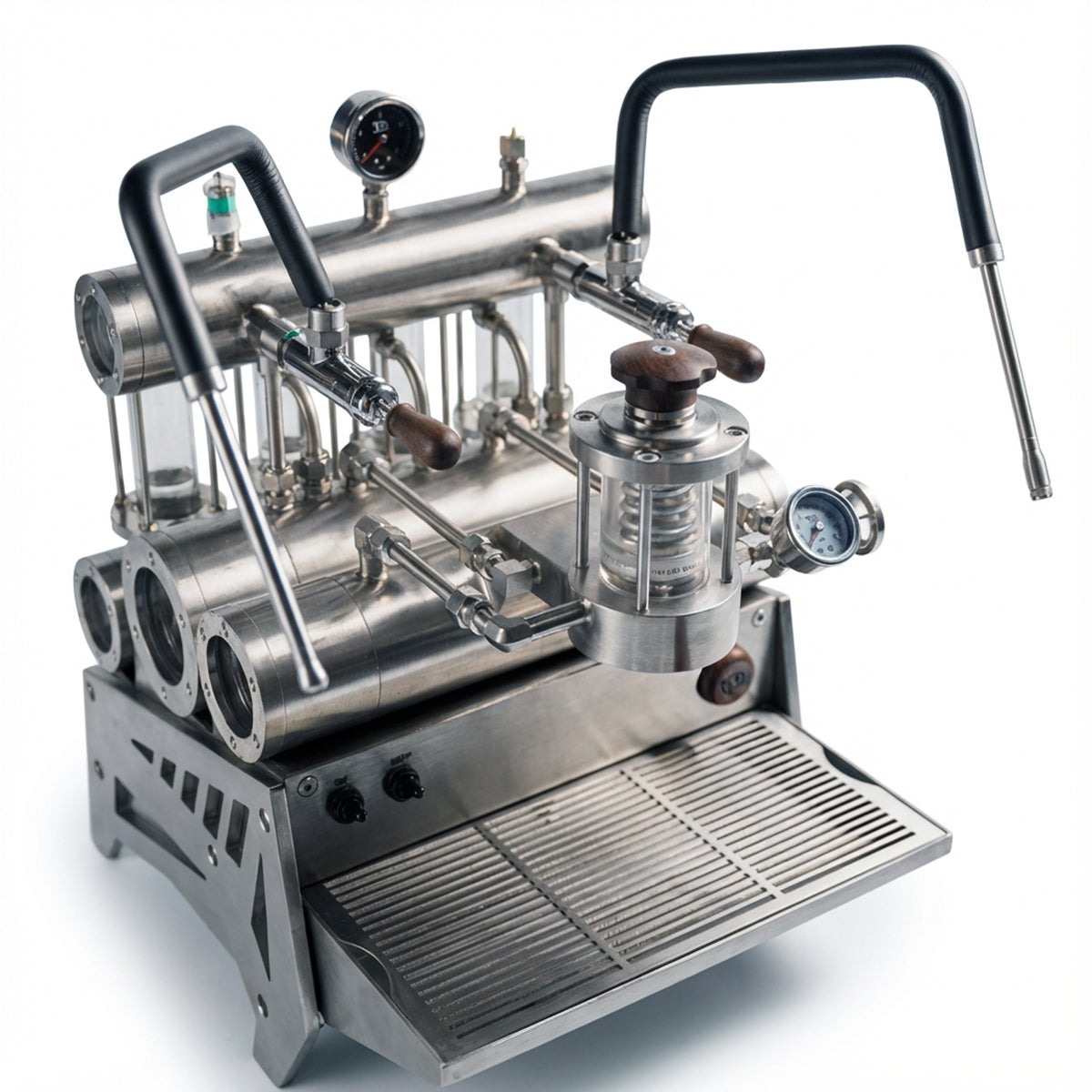 Aleman 7P kommersiell halvautomatisk espressomaskin | Kugghjulspump och profilering via app