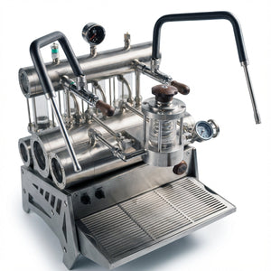 Aleman 7P kommersiell halvautomatisk espressomaskin | Kugghjulspump och profilering via app