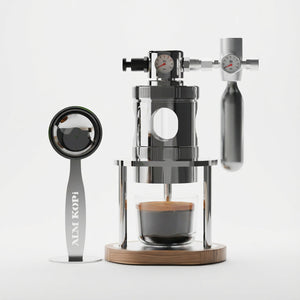 Aleman mikro pneumatisk espressomaskin | Luftdriven 58 mm skrivbord