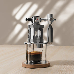Aleman mikro pneumatisk espressomaskin | Luftdriven 58 mm skrivbord