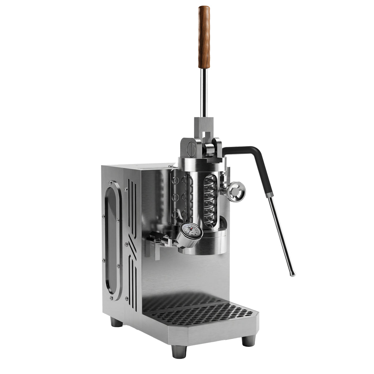 Aleman Gecko Väggmonterad Espressomaskin med manuell spak | Zero-Footprint 58 mm Brewer