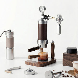 Aleman Nomad Hybrid Bärbar Espressomaskin | Handvev och pneumatisk 2-i-1