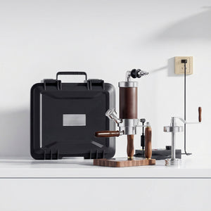 Aleman Nomad Hybrid Bärbar Espressomaskin | Handvev och pneumatisk 2-i-1