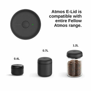 Svart elektriskt lock för vakuumförslutning av kaffebehållare, del av Fellow, EspressoGear, Reservdelar, allt om kaffe.