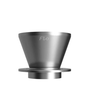 Stilren pour over i rostfritt stål med precis flödeskontroll, del av Varia, Handbryggare, allt om kaffe.