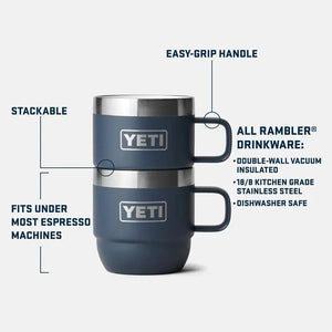 Rambler Stackable Cup 177ml 2pk - White YETI