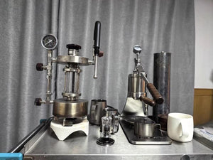 Aleman Sniper Espressomaskin med manuell spak | Precision Tower i rostfritt stål