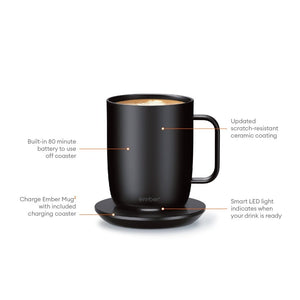 Electric Coffee Mug Black V2 - 414ml - Barista och Espresso