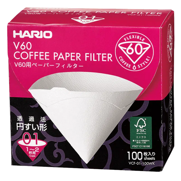 V60 Filter Paper ❘ 01 Size - Barista och Espresso